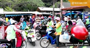 Motor sewa untuk angkut barang di Wang Kelian