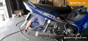Motor Pancit di Tol Pantai Dalam. Mana Bengkel Motor Terdekat