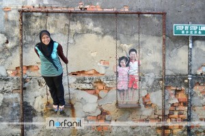 Penang Street Art Mural buaian